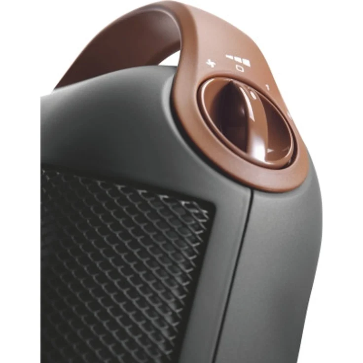 De'Longhi HFX30C18.IW Keramik-Heizgerät | Mobile Heizung für schnelle und punktuelle Wärmeversorgung | 2 Leistungsstufen | Anti-Frost-Funktion | 1.800 W Leistung | Grau, Heizlüfter – Bild 2