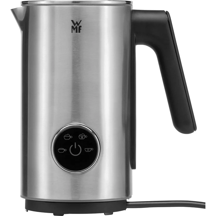 WMF Lumero Design-Milchaufschäumer elektrisch, Frappe Mixer, 100-250 ml, Touch-Display, LED-Licht, 500 Watt, für Milchschaum heiß und kalt, heiße Milch, Milcherwärmer, edelstahl matt – Bild 2