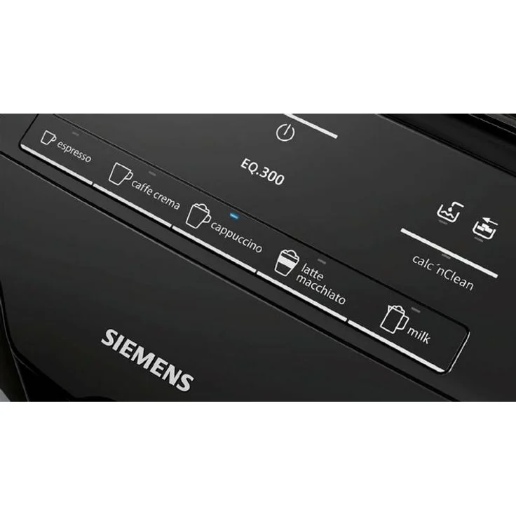 Siemens EQ.300 Kaffeevollautomat TI351509DE mit integriertem Mahlwerk, kompakte Größe, einfache Bedienung, 1.300 Watt, schwarz – Bild 4