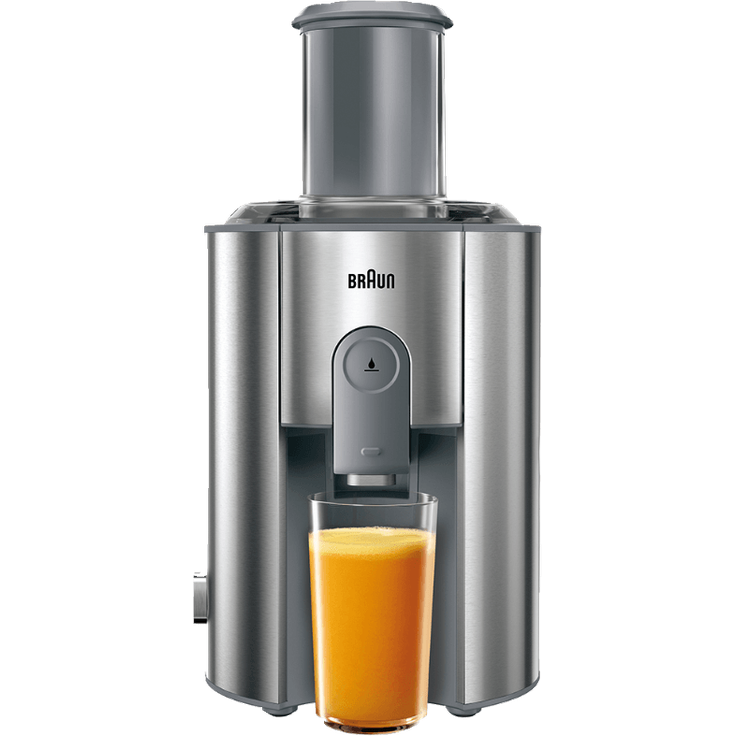 Braun J700 Multiquick 7 Entsafter | Hochleistungs-Entsafter-System | Großer Einfüllschacht (75 mm) | Innovatives Anti-Tropf-System | Kraftvoller 1.000 Watt Motor | silber