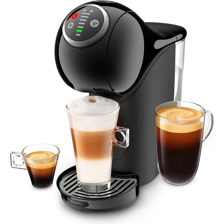 Krups KP3408 Genio S Plus Nescafé Dolce Gusto Kaffeekapselmaschine, schwarz – Bild 1