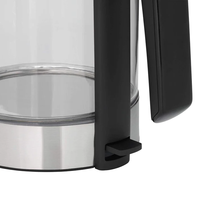 WMF Küchenminis Glas-Wasserkocher (1900 Watt, 1,0 l, kabellos, Wasserstandanzeige, Kalk-Wasserfilter, Kochstoppautomatik) cromargan matt – Bild 5