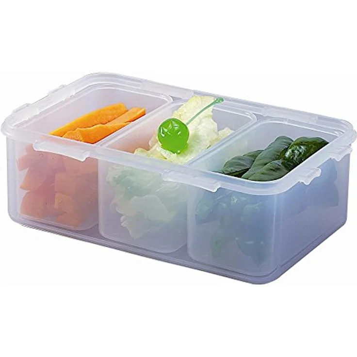 Lock & Lock HPL817C Multifunktionsbox 1 L mit 3 Innenboxen