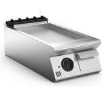 Gastro-Inox Elektrische Grillplatte 40cm, glatt geschliffener Stahl, horizontale Grillfläche