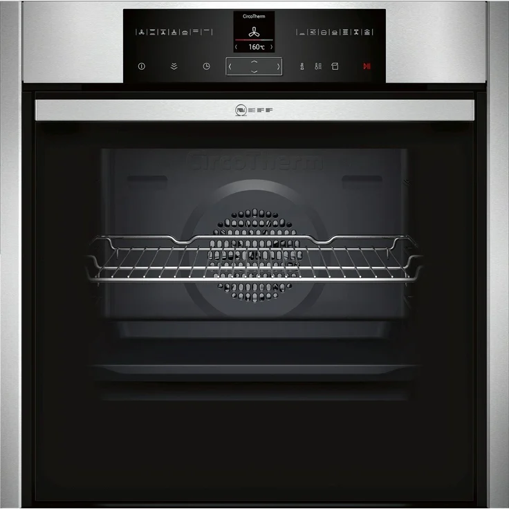 Neff B55VR22N0 (BVR 5522 N) Backofen, Einbaugerät, Energieeffizienzklasse A+, elektrisch, Volumen 71 l, Breite 59,6 cm, groß (ab 65 l), Pyrolytische Selbstreinigung, Konvektion, Timer, schwarz – Bild 1