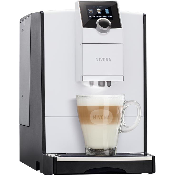 Nivona NICR 796 Kaffeevollautomat, mit Milchsystem, 2,2 l Wassertank, white line-chrom – Bild 2
