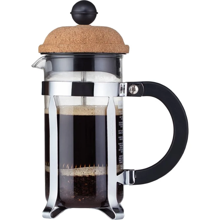 Bodum Chambord Kaffeebereiter 3 Tassen, Glas, Transparent-Kork, 7.5 cm – Bild 1