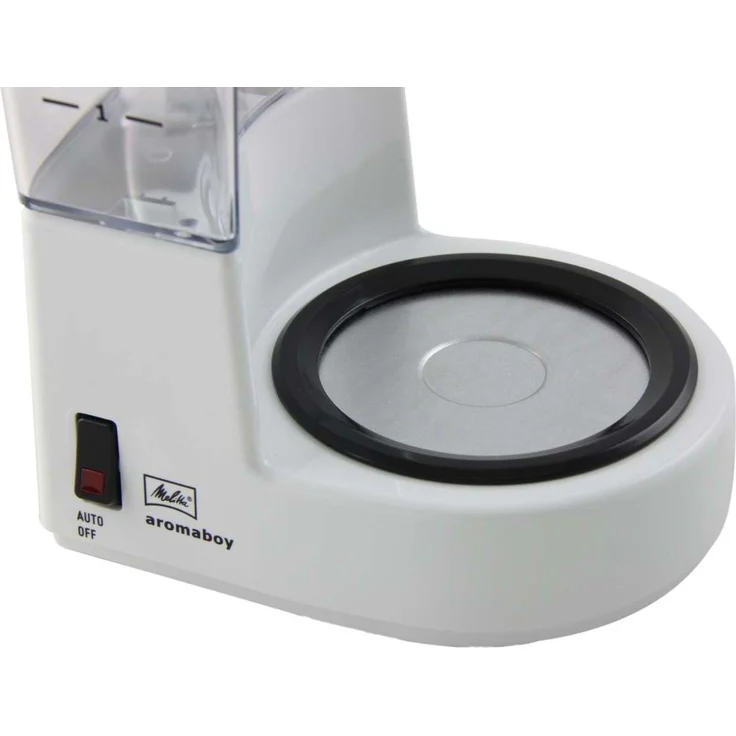 Melitta Filterkaffeemaschine, Aromaboy, 2 Tassen-Glaskanne, Filtereinsatz, Weiß, 101501 – Bild 4