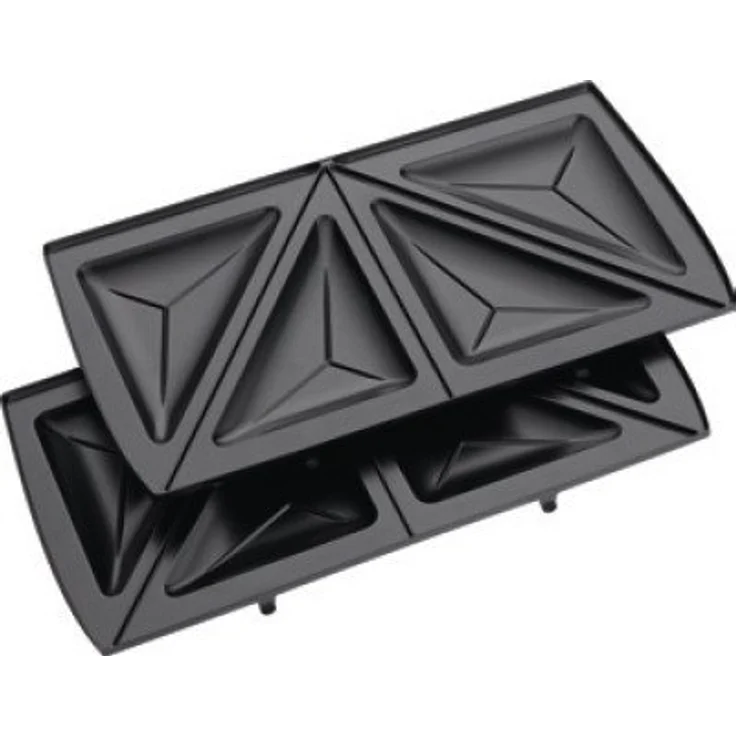 Bomann ST-WA 1364, 3in1 Sandwichmaker, inkl. 3 antihaftbeschichteter Wechselplatten, Edelstahleinlage, schwarz – Bild 2