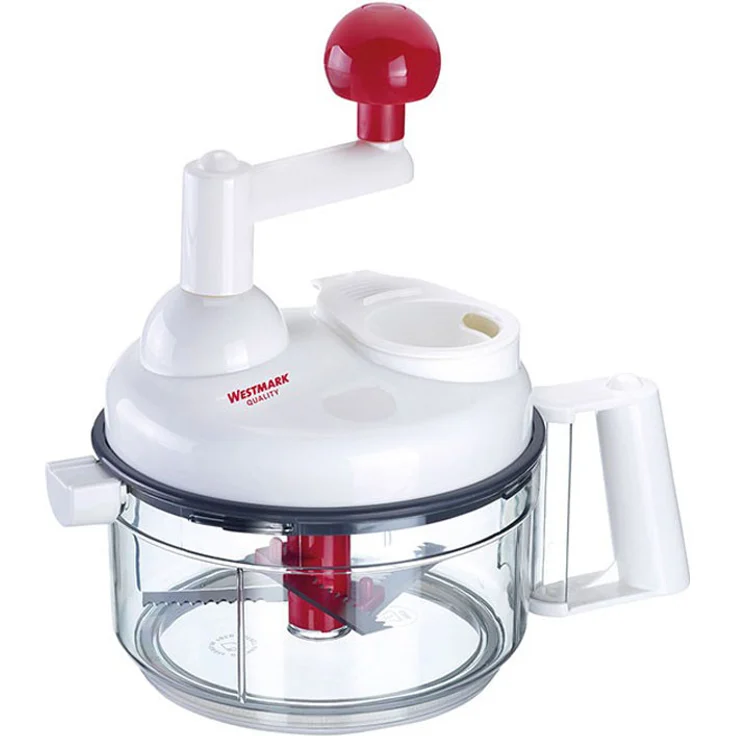 Westmark Manuelle Küchenmaschine 9 in 1, Hobel- Reibe- Schneider