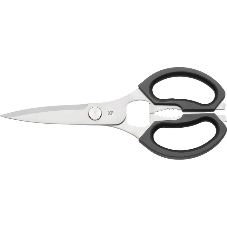 WMF Küchenschere 23 cm, Schere Küche, Cromargan Edelstahl Kunststoff, schwarz