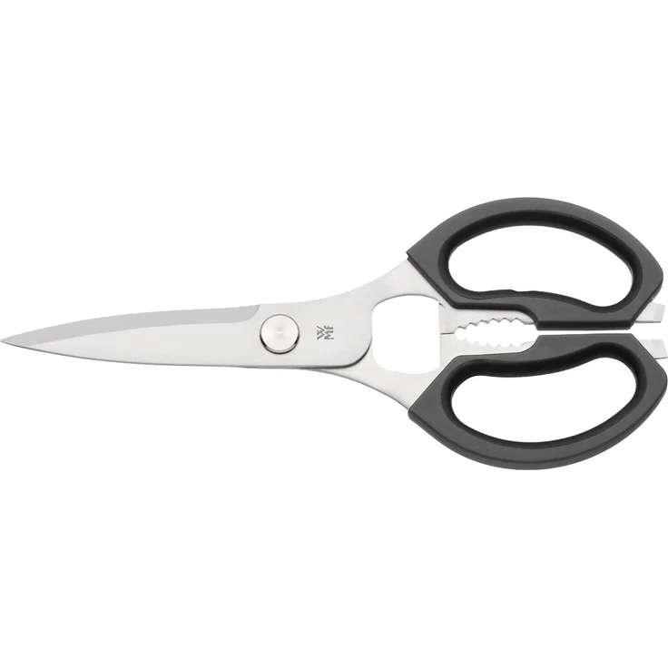 WMF Küchenschere 23 cm, Schere Küche, Cromargan Edelstahl Kunststoff, schwarz – Bild 1