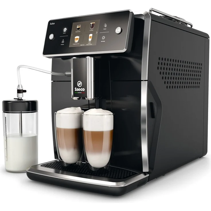 Philips Saeco Xelsis Kaffeevollautomat-Espressomaschine, Schwarz, freistehend,1,6 l, für Kaffeebohnen, integrierte Mühle, mit Milchsystem und integriertem Mahlwerk – Bild 2