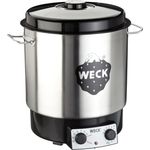 Weck WAT 25 Einkochautomat, 30 Liter, Edelstahl, mit Timer, 1800 Watt