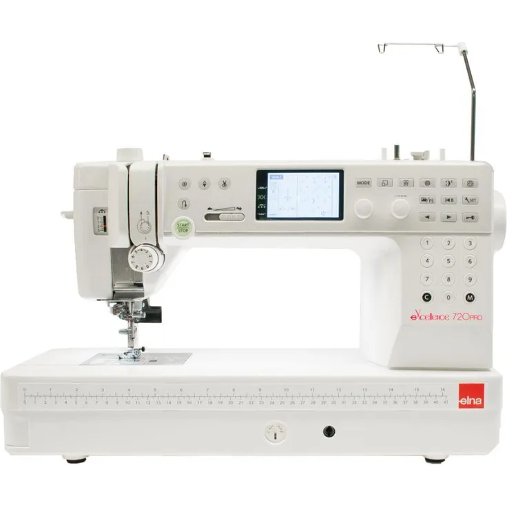 Elna eXcellence 720PRO Computer-Nähmaschine, weiß