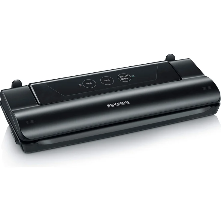 SEVERIN FS 3610 Vakuumiergerät mit intergriertem Cutter (Inkl.10 Vakuumbeutel (28x35 cm) Schweißnaht B: 28 cm, Integriertes Kabelfach) schwarz – Bild 1