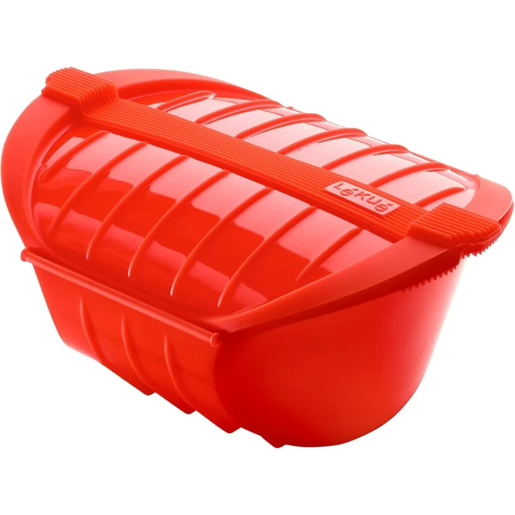 Lékué Ogya rojo Dampfbox XL in rot, Kunststoff, 1000 ml – Bild 1