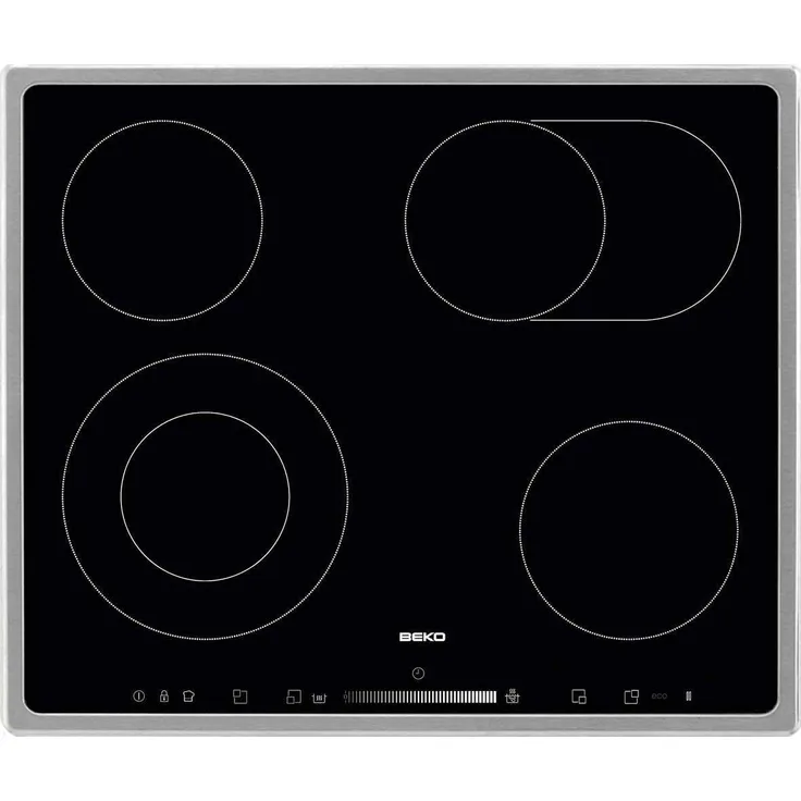 Beko HIC 64503 TX, Kochfeld, Einbaugerät, Autark ja, Betriebsart elektrisch, Anzahl Kochstellen 4