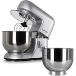 Klarstein Bella Argentea Komplettset Küchenmaschine + Zusatzschüssel, silber