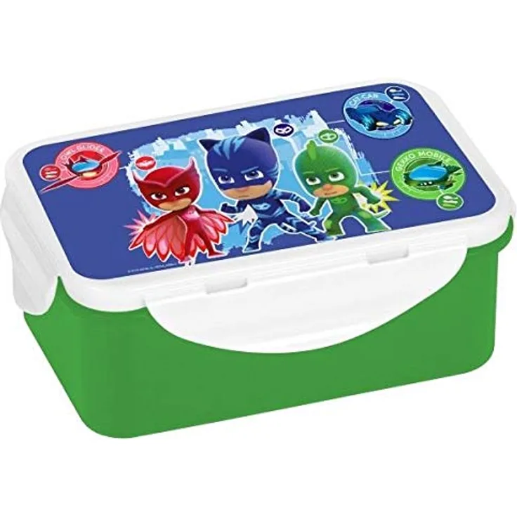 PJ Masks Brotdose, Brotbox, Lunchbox, Lunch-Box, PP, Mehrfarbig, 16x10,5x6,5cm