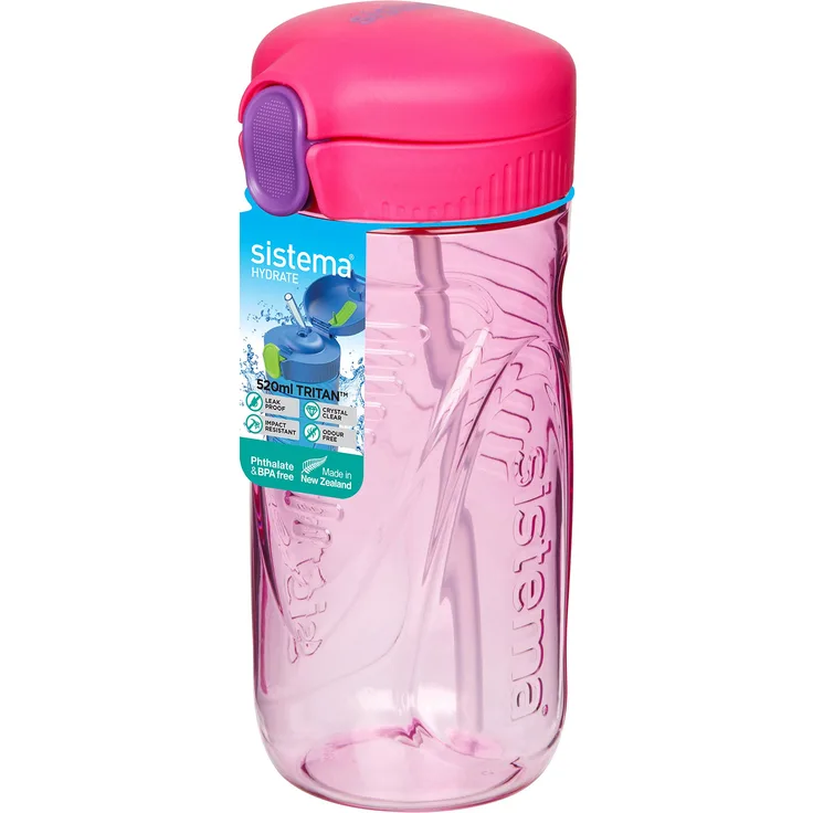 Sistema Quick Flip Trinkflasche, Farblich Sortiert, 520 ml
