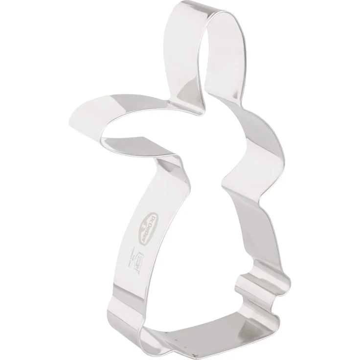 Dr. Oetker Riesen-Ausstecher-Backrahmen ''Hase'' aus der Serie ''Goldiges Ostern'', Keks-, Plätzchen und Kuchenform in einem (Farbe: Silber), Menge: 1 Stück Osterbackform – Bild 1
