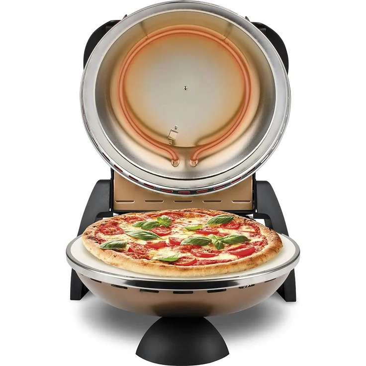 G3Ferrari G1000608 Delizia Pizzamaker, 1200W, Timer, Thermostat, lackiertes Metall, kupfer – Bild 4