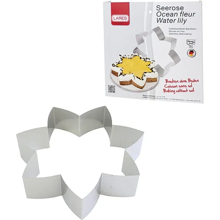 Lares Backrahmen Tortenring Seerose 6036