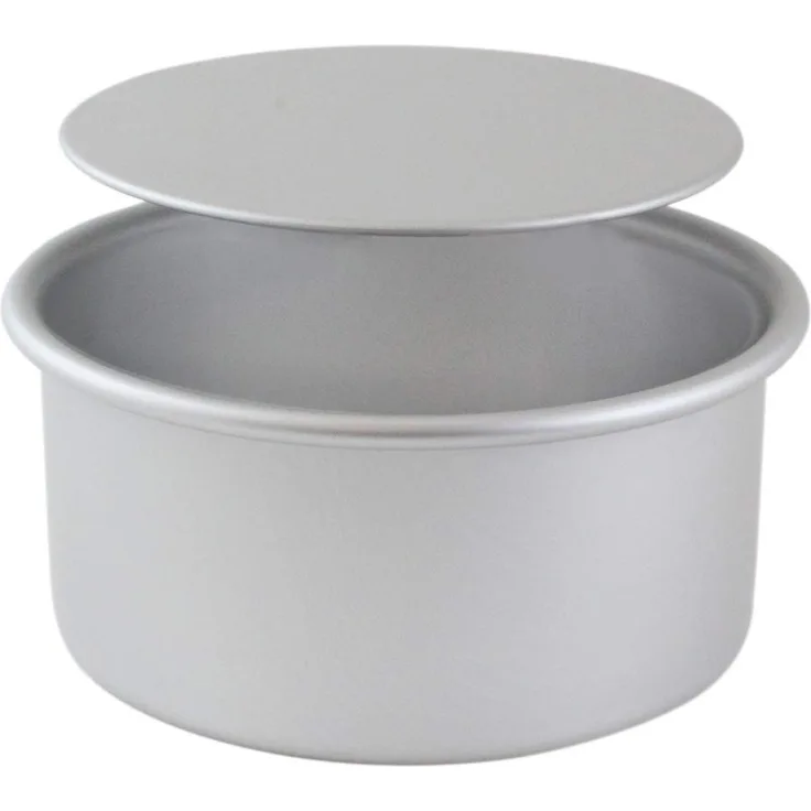 PME LBR103 Kuchenformen mit losem boden 10'' x 3'', Eloxiertes Aluminium, silber