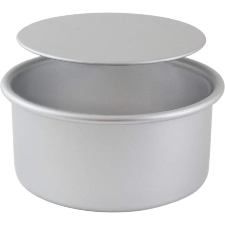 PME LBR103 Kuchenformen mit losem boden 10'' x 3'', Eloxiertes Aluminium, silber