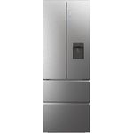 Haier HFW7720EWMP French-Door-Kühlschrank, freistehend, edelstahl, NoFrost, Wasserspender, LED, Breite 70 cm, Energieklasse E