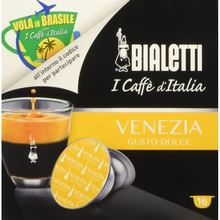 Bialetti 96080091-M Kaffee-Kapseln Venezia, Alu, 16 Stück