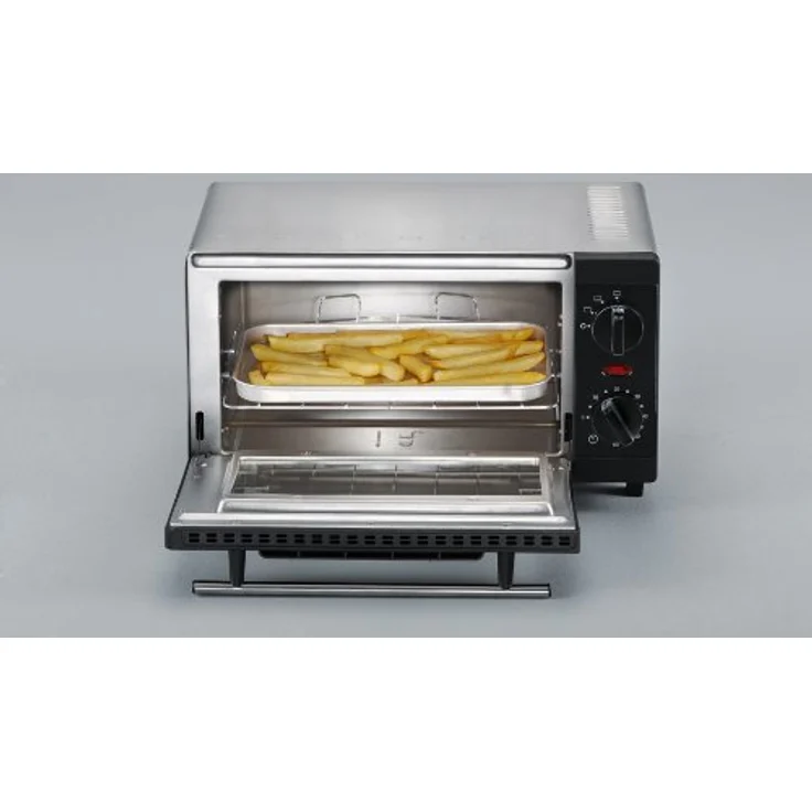 SEVERIN TO 2052 Back- und Toastofen (800 W, Inkl. Grillrost und Backblech, 9 L) silber -schwarz – Bild 3