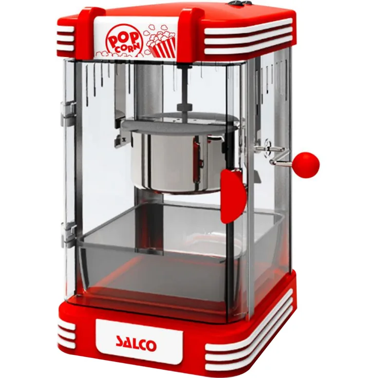 Salco SNP-24 Popcorn Maker Popcornmaschine 300 Watt Rot