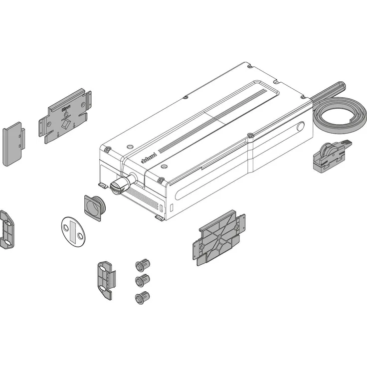 BLUM 4784397 SERVO-Drive Flex Kühl, Gefrier-und Geschirrspülgeräte, Set mit Antriebseinheit und Montagezubehör