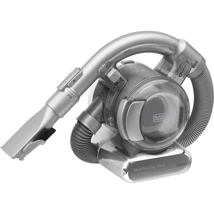 Black + Decker Lithium Dustbuster Flexi PD1820L – 18V Akku Handstaubsauger mit flexiblem Saugschlauch – Beutel- und kabellos – 1 x Staubsauger inkl. Ladestation und 2-in-1 Fugendüse 