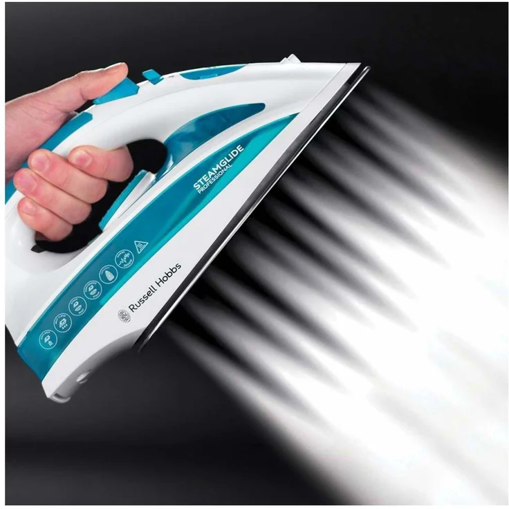 Russell Hobbs Dampfbügeleisen Supreme Steam Pro (2600 Watt, 140 g-min Extra-Dampfstoß, Keramik-Bügelsohle, Selbstreinigungs- & Sprühwasserfunktion, Tropfstopp, Vertikaldampf), Bügeleisen 20562-56 – Bild 3