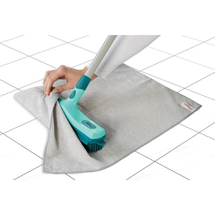 Leifheit Gummibesen Click System mit hygienischen Supraborsten, Besen für Innen- und Außenbereich, Besen mit Gummiborsten für gründliche Reinigung – Bild 4