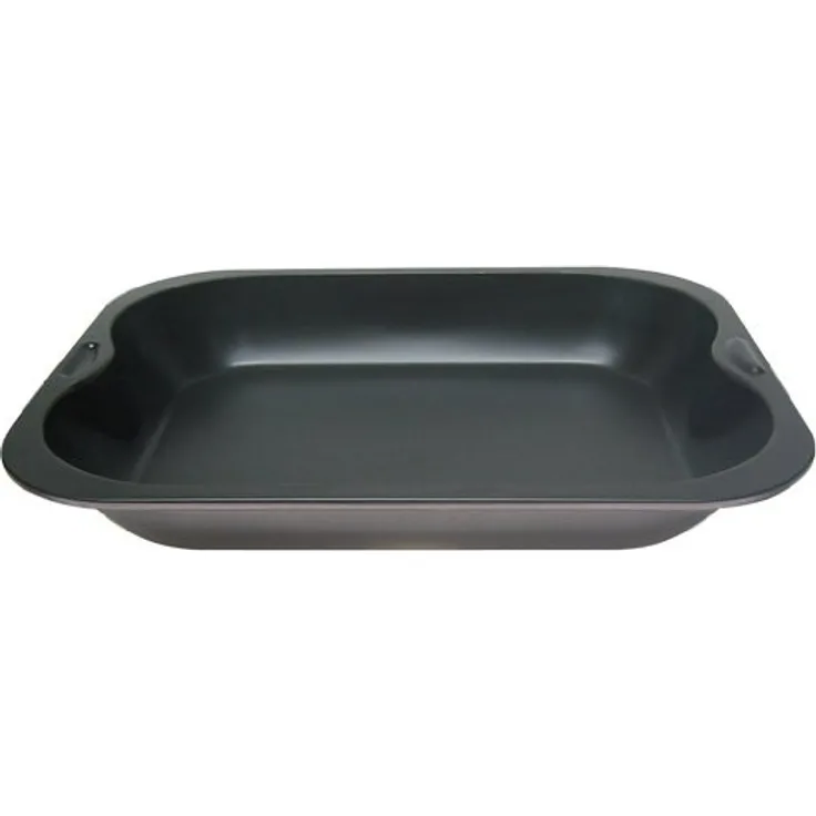 Zenker Brat- und Auflaufform (28 x 4 x 23 cm) SPECIAL COOKING, rechteckige Ofenform mit Antihaftbebeschichtung, Backblech für krosse Braten & saftige Aufläufe (Farbe: Schwarz), Menge: 1 Stück