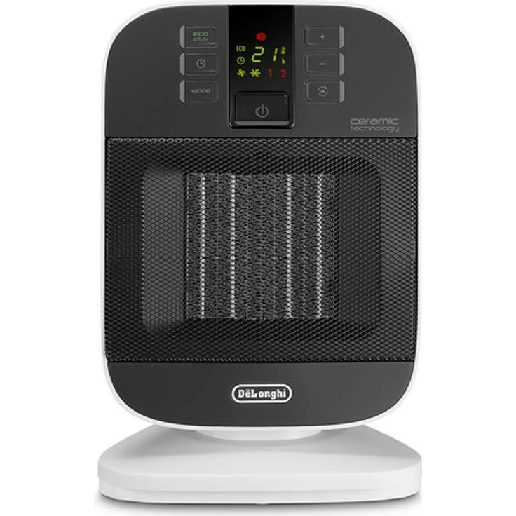 De Longhi hfx60 V20 Heizlüfter Ceramico senkrecht, weiß-schwarz, Heizlüfter – Bild 1