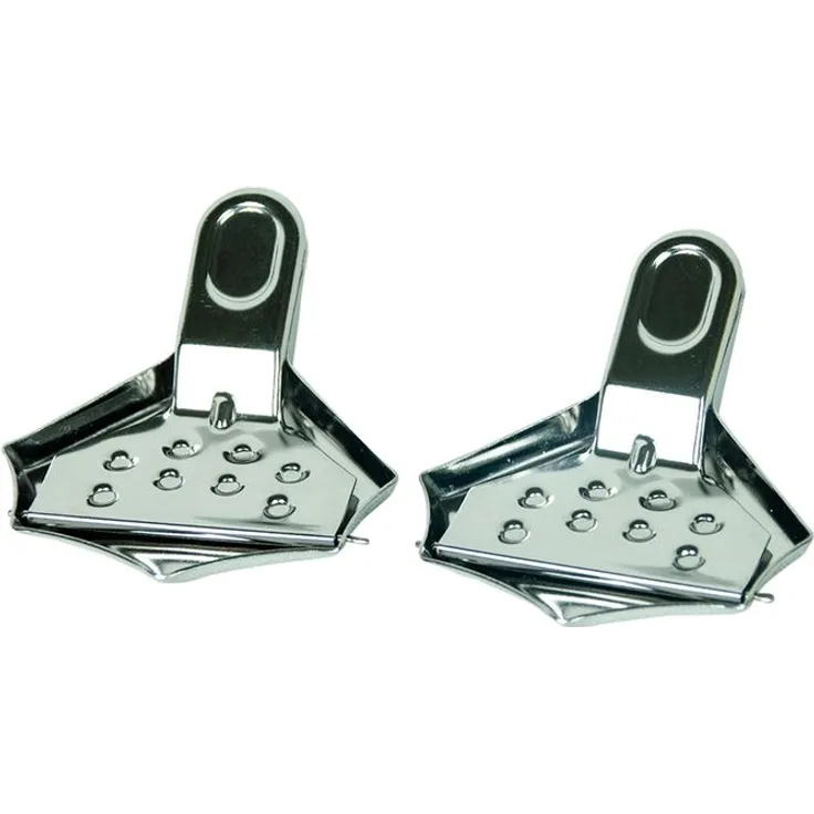 2er Set Edelstahl Zitronenpressen Zitronenschnitzel Obstschnitze Viertel Presse