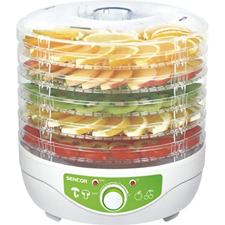 Sencor 41006106 SFD 790WH Dörrautomat, 250 Watt, weiß, 5 Ebenen