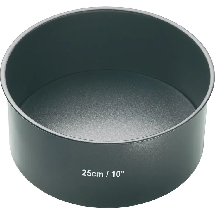Master Class Tiefe runde Antihaft-Kuchenform mit losem Boden, Stahl, Grau, 25 x 25 x 8 cm