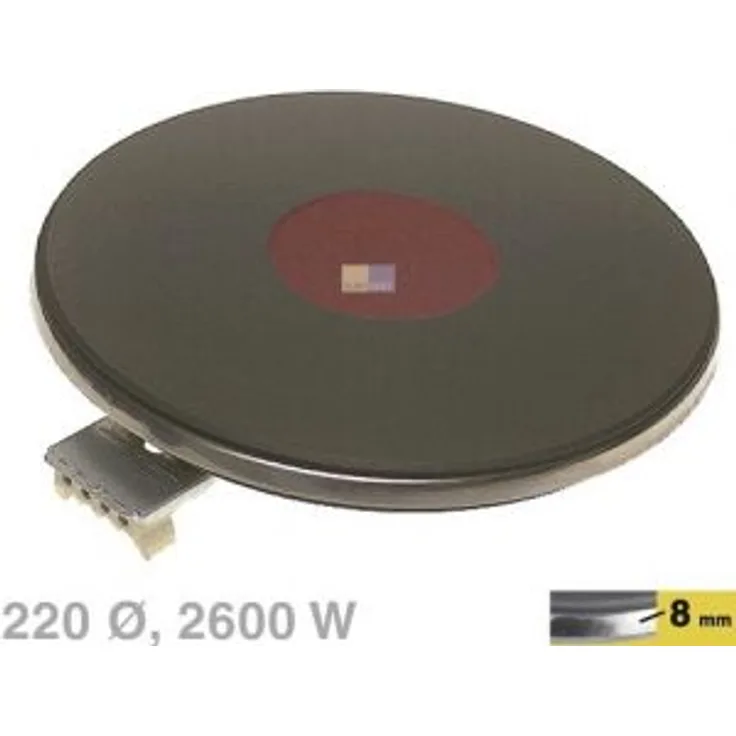 Kochplatte 220mmØ 2600W 400V