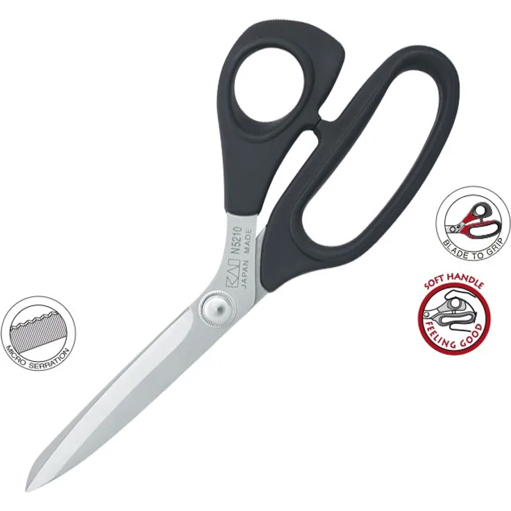 Kai N5210SE Universalschere gezahnt 21 cm