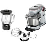 Bosch MUM9YX5S12 OptiMUM Küchenmaschine, 1500W, 5,5L Schüssel, 7 Geschwindigkeiten, inkl. Timer, Standmixeraufsatz (2,3 L), Patisserie-Set, Serie: MUM9
