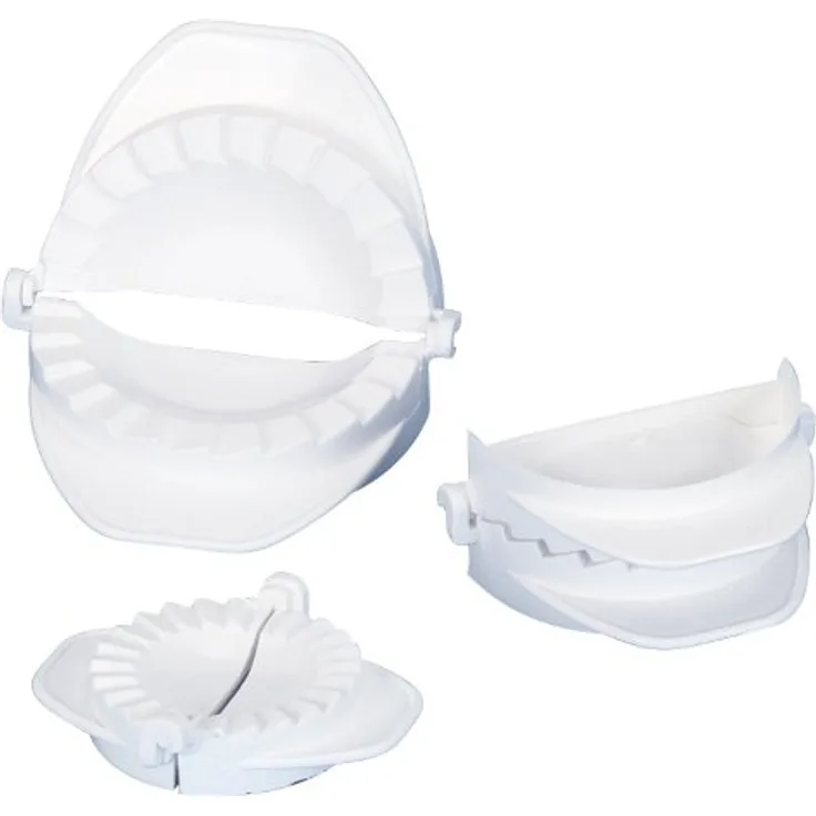 Städter 727014 Maultaschen - Teigtaschen Formen-Set Maultaschenformer, Kunststoff, weiß, 10 x 10 x 6 cm,