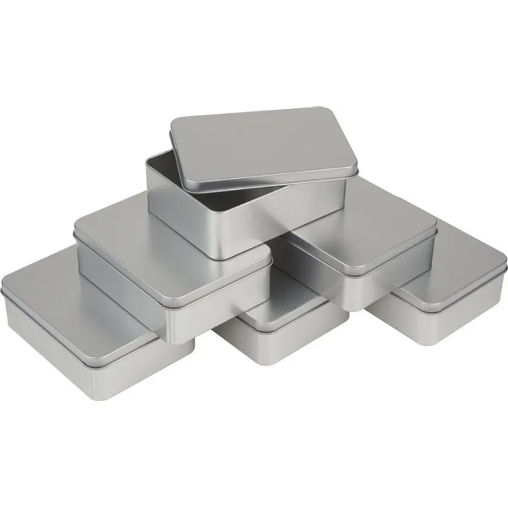 VBS Aufbewahrungsbox, Metall, Metall, eckig, 6 Stück