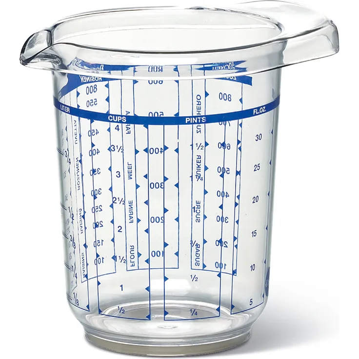Emsa 2157120000 Mess- und Rührbecher, 1,2 Liter, Transparent, Superline
