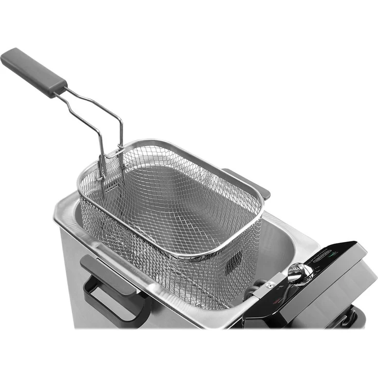 De'Longhi F44510CZ Fritteuse, mit Öl, 3,5 l Fassungsvermögen, 3200 Watt, schwarz silber – Bild 3